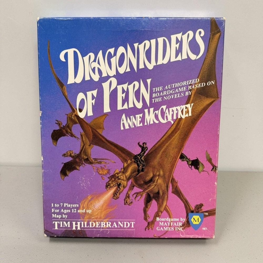 Vintage Dragonriders of Pern by Anne McCaffrey Board Game Pre-owned Complete